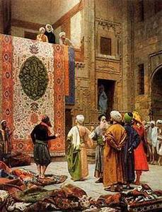 Arab or Arabic people and life. Orientalism oil paintings  345